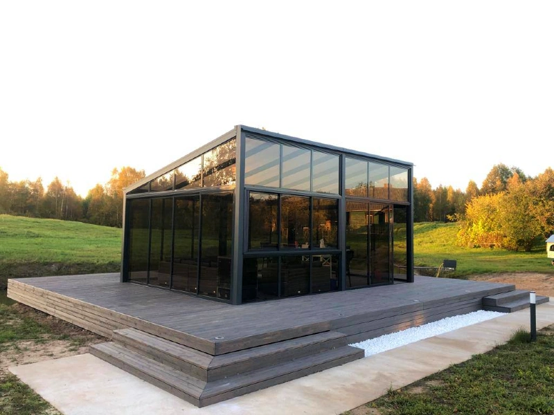 full glass conservatory