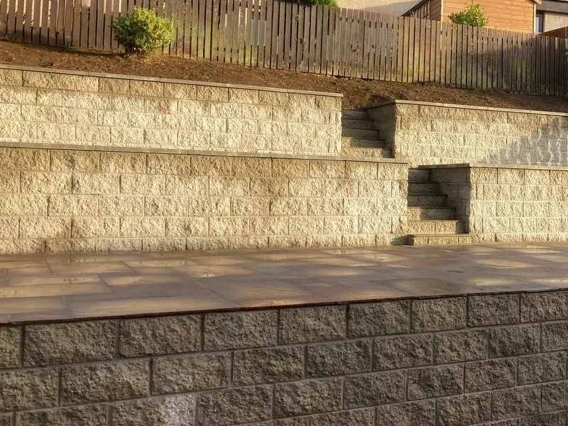 patio stone retaining walls