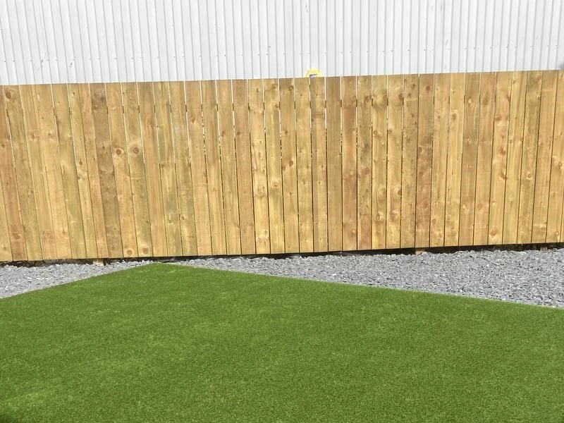 wood fence installation